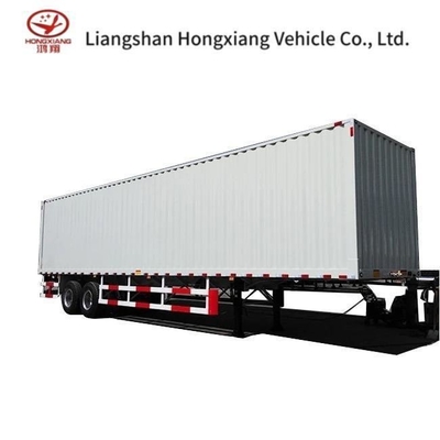 Van Semi Trailer 53FT Сухой полугрузовик с двумя осями с двойной системой воздушного торможения для рынка США