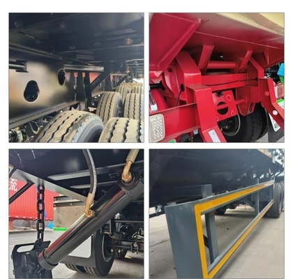 2/3/4 Оси Custom Dump Truck Trailer 40-100 тонн для и 1 год Послепродажное обслуживание