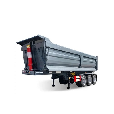 U-Turn Back 13t 4 Axis Heavy Duty Side Aluminum Rear 30 50 60ton Гидравлический полугрузовик Дн Дамп Трейлер