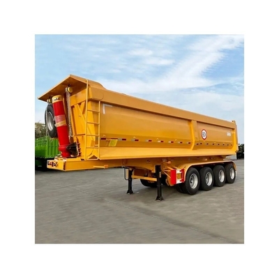 U-Turn Back 13t 4 Axis Heavy Duty Side Aluminum Rear 30 50 60ton Гидравлический полугрузовик Дн Дамп Трейлер