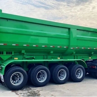 Автомобиль типа 4 оси U-образный грузовик прицепы / полуприцеп 45cbm 80 тонн агрегат