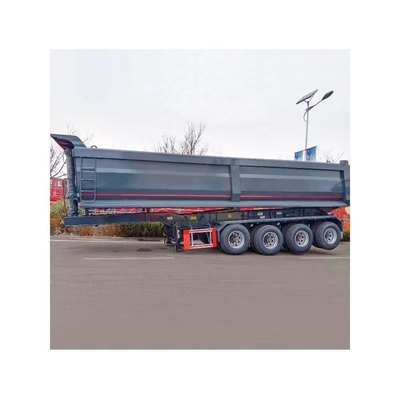 Ось 13t Скелетные рамы Плоская кровать Самосброс наклоняющийся автомобиль Транспортное средство Грузовик Грузовик полуприцеп
