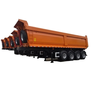 30 40 50 60 80 100t 10 м прямоугольный тяжелой гидравлический 35 45cbm Задней свалки полугрузовой прицеп для грузового транспорта
