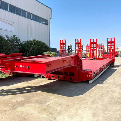 3 оси 60 тонн 80 тонн низкая кровать 3 Axltruck полуприцеп полуприцеп с 13t оси