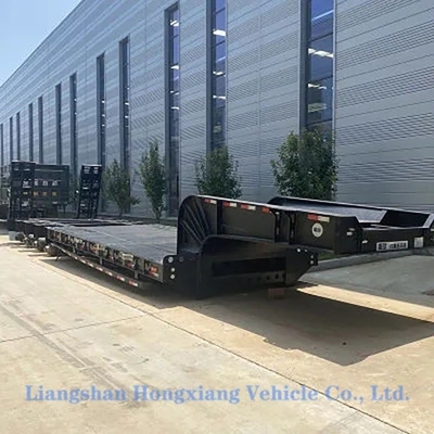 Пожалуйста, обратитесь в службу поддержки клиентов Good Heavy Duty 3 Axles 50 Ton Low Bed Semi-Trailers Transport