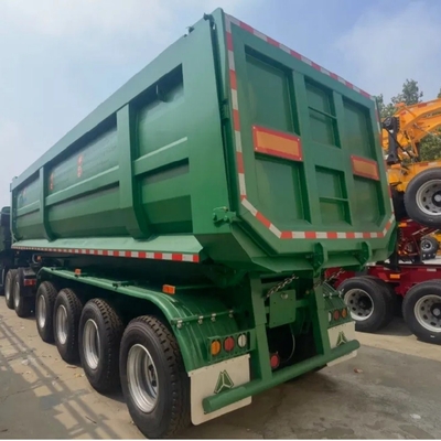 U-Turn Back 50t 60t 4 Axis Heavy Duty Side Aluminum Rear 30 50 60ton Гидравлический полугрузовик Dnd Дэмп-прицеп