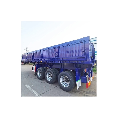 U-Turn Back 50t 60t 4 Axis Heavy Duty Side Aluminum Rear 30 50 60ton Гидравлический полугрузовик Dnd Дэмп-прицеп
