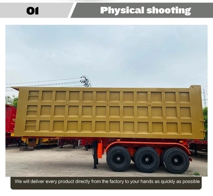 EHL9400ZHX 3 оси 10 FT 60-тонный задний буксирный трейлер с 1-летним послепродажным обслуживанием