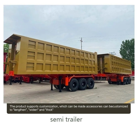 60 тонн 40cbm Дэмп-Теппер Полуприцеп Миномер-Теппер Полугрузовик-Теппинг-Трейлер с электрическим брезентом