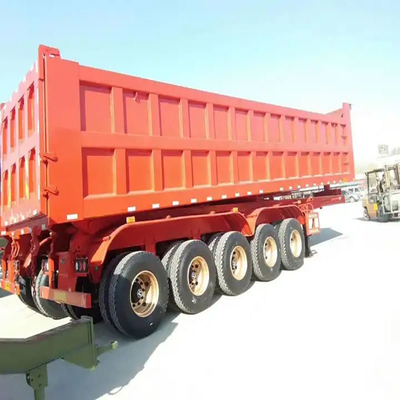 Africa Heavy Duty Axle Ton Tipper Truck Rear Dump Semi Trailer с шинами 12r22.5