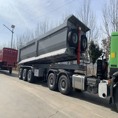 Africa Heavy Duty Axle Ton Tipper Truck Rear Dump Semi Trailer с шинами 12r22.5