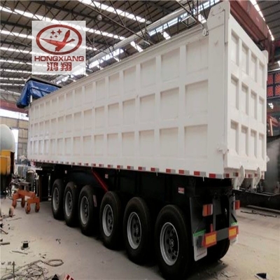 45cbm 40 50 60 тонн U-образный задний конец наклонитель свалка полугрузовики прицепы стальные плоские