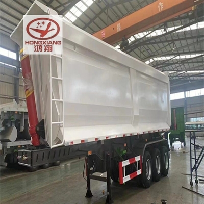 45cbm 40 50 60 тонн U-образный задний конец наклонитель свалка полугрузовики прицепы стальные плоские