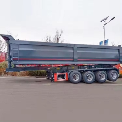 80 тонн 4 оси У-образный грузовик прицепы 45cbm наклонитель полуприцеп для агрегата