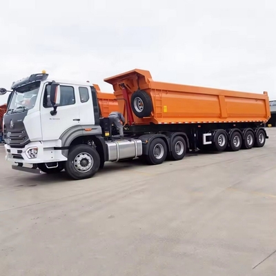 Шина 12r22.5 Тяжелая 80-100 тонн стальной гидравлической боковой задней подвески с откидным прицепом