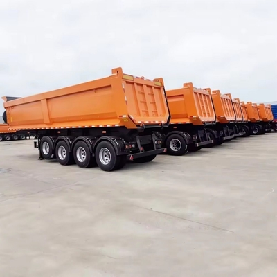 Шина 12r22.5 Тяжелая 80-100 тонн стальной гидравлической боковой задней подвески с откидным прицепом