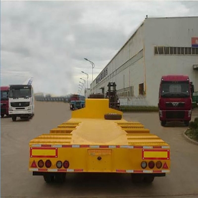 Сделанный 3-осевой прицеп 40FT Lowboy Semi Trailer с 12r22.5 шинами и железной рамой