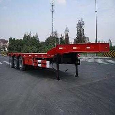 Сделанный 3-осевой прицеп 40FT Lowboy Semi Trailer с 12r22.5 шинами и железной рамой