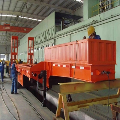 Самодемонтажный 3-осевой 60-тонный 80-тонный Lowboy Loader Lowbed Low Bed 3-осевой грузовик полуприцеп