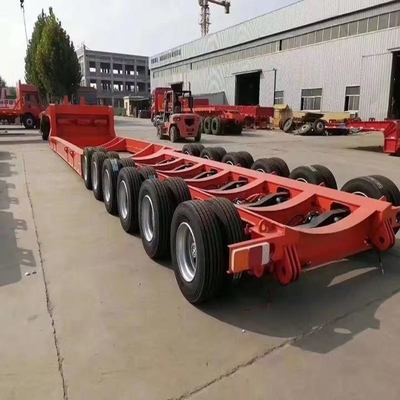 Самодемонтажный 3-осевой 60-тонный 80-тонный Lowboy Loader Lowbed Low Bed 3-осевой грузовик полуприцеп