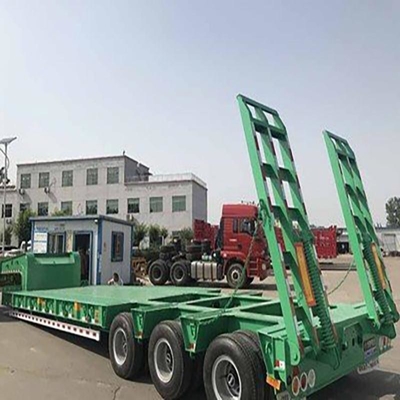 Посадочная нога двухскоростной тяжелой прицепа Lowboy Lowbed для перевозки тяжелых машин