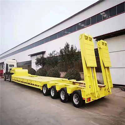 Посадочная нога двухскоростной тяжелой прицепа Lowboy Lowbed для перевозки тяжелых машин