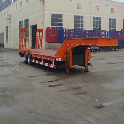Посадочная нога двухскоростной тяжелой прицепа Lowboy Lowbed для перевозки тяжелых машин