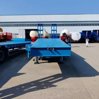 Транспортный прицеп грузовика типа 3 оси 40 FT плоский полунизкий погрузчик крючком в Узбекистане