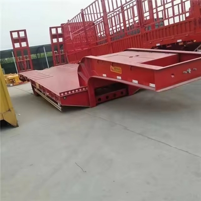 Транспортный прицеп грузовика типа 3 оси 40 FT плоский полунизкий погрузчик крючком в Узбекистане