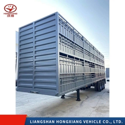 3 оси 45FT 48FT 60ton Dropside Cargo Sidewall Semi Trailer для легкого класса боковой стены