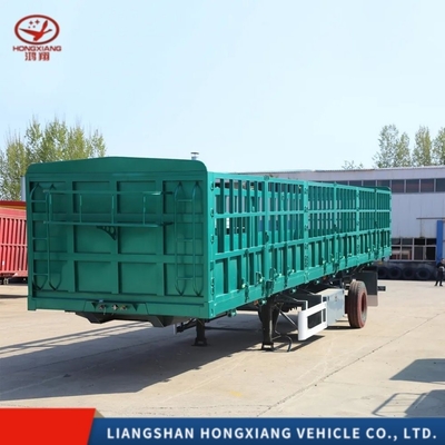 3 оси 45FT 48FT 60ton Dropside Cargo Sidewall Semi Trailer для легкого класса боковой стены