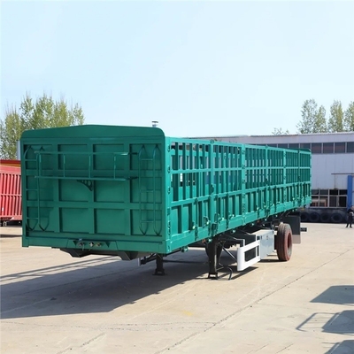 Легкая нагрузка 40/60/100t 4 оси Механическая листья весна подвеска ограждения полуприцеп