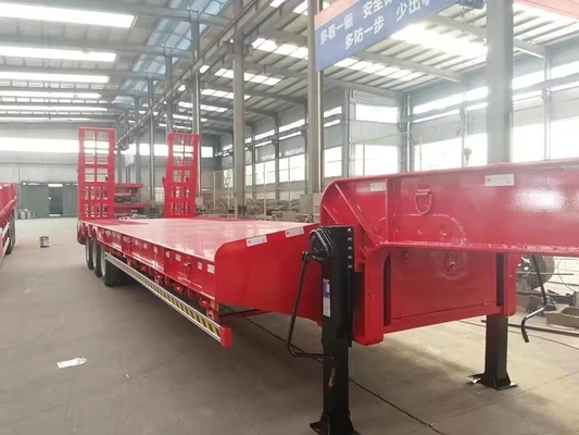 18 метров длинный низкий кровать полуприцеп Lowboy оборудование прицепы для различных отраслей промышленности