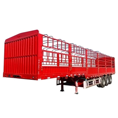 Кросс-Арм тип 3 Оси 40FT 12m 12,5m 40ton 50ton полуприцеп для грузовиков с боковым ограждением