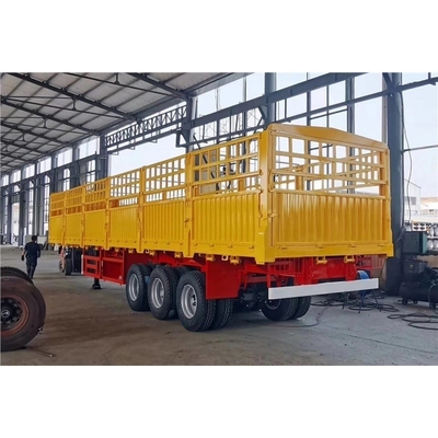 Кросс-Арм тип 3 Оси 40FT 12m 12,5m 40ton 50ton полуприцеп для грузовиков с боковым ограждением