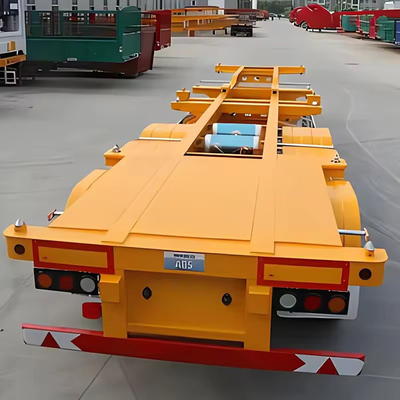 4 пары и 2 одиночные прямой пластины тип 40FT низкая кровать Lowboy контейнер полуприцеп