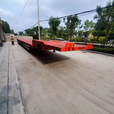 Скелетный низкопольный погрузчик полу-S 40FT 20FT грузовики контейнерный перевозчик прицеп для прочного