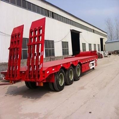 Полуприцеп Lowboy 60-80t со складной структурой и опцией плоского кровати