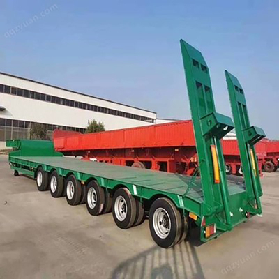 Полуприцеп Lowboy 60-80t со складной структурой и опцией плоского кровати