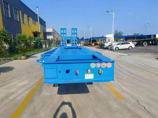 60 80 100 тонн Гошачий горлок Отсоединяемый низкогрузчик Lowboy грузовик Flatbed Lowbed Semi-Trailer