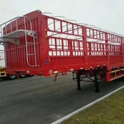 1 год Послепродажное обслуживание Транспортер скота грузовика полуприцеп с забором для скота
