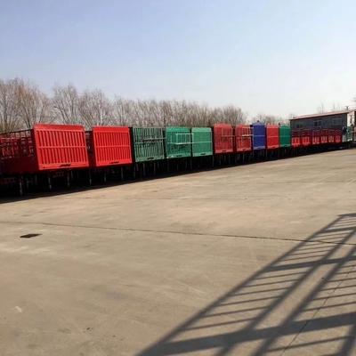 Поддержка 5,8 тонн 3-осевой сетки формат полуприцеп с оградой доски прицеп настраиваемый