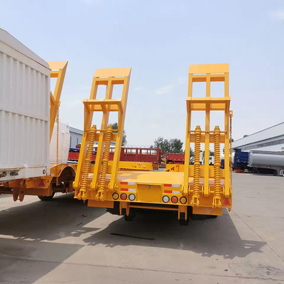 6 осей 15м 60фт плоскополосая низкая кровать Lowboy полуприцеп с 13т Ось для доставки