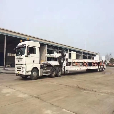 40FT 3 оси Нижний контейнер для постели Гожевой плоский полуприцеп с широким подъемом