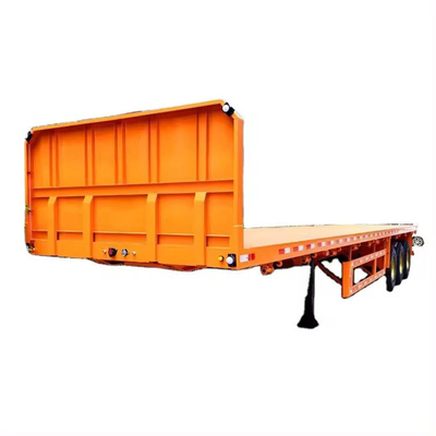 Тяжелое оборудование для перевозки Lowboy 100 тонн 4 оси Нижний полуприцеп с железным кузовом