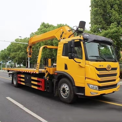 Qing Ling 4*2 Low Angle Full Land Flatbed Tow Truck Wrecker для технической поддержки на линии