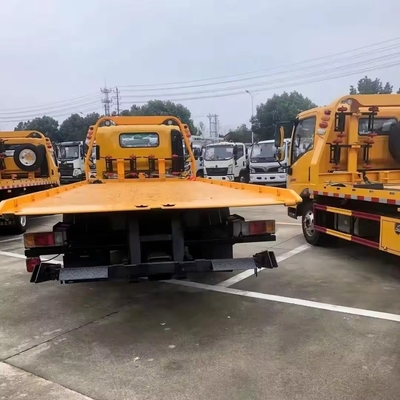 Qing Ling 4*2 Low Angle Full Land Flatbed Tow Truck Wrecker для технической поддержки на линии
