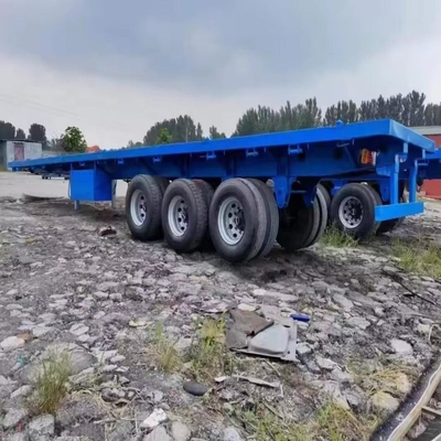13500X3000X1550 мм Железный полуприцеп с низким покрытием для транспортировки машин