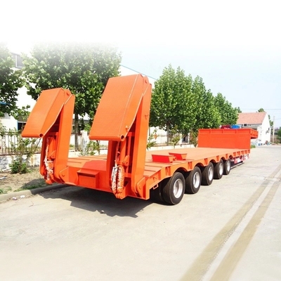 Легкий грузовой класс Shandong низкий плоский трейлер для тяжелых машин в индивидуальном цвете