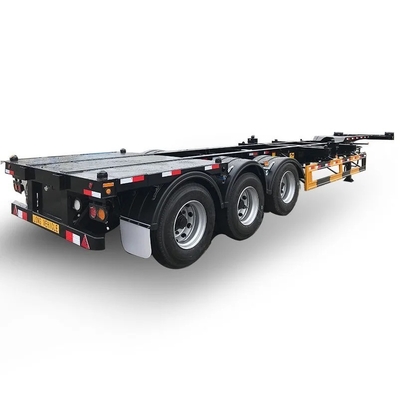 Двухлинейная тормозная система EHL9400TJZ40 3 оси 40 FT Flatbed Skeleton Semi Truck Trailer